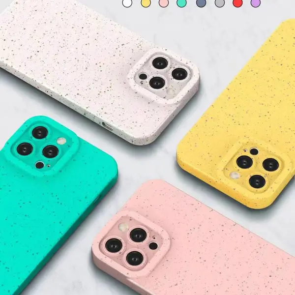 适用于三星 Galaxy A71、S23、S24、S22 的 100% 可生物降解手机保护壳,具备摄像头防护功能
