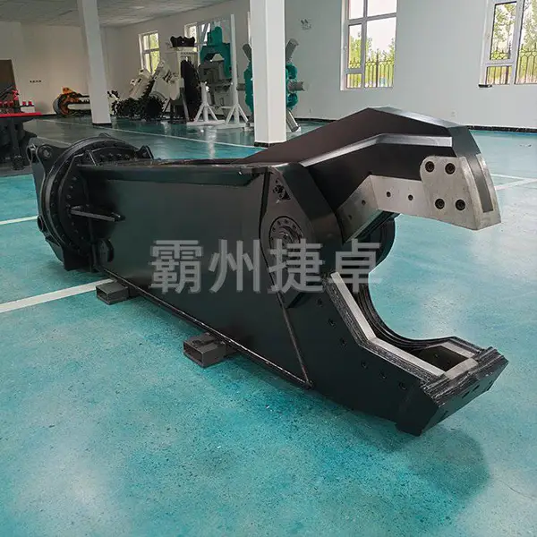 捷卓SH90R挖机钢筋剪断钳挖机自动旋转报废汽车液压粉碎钳