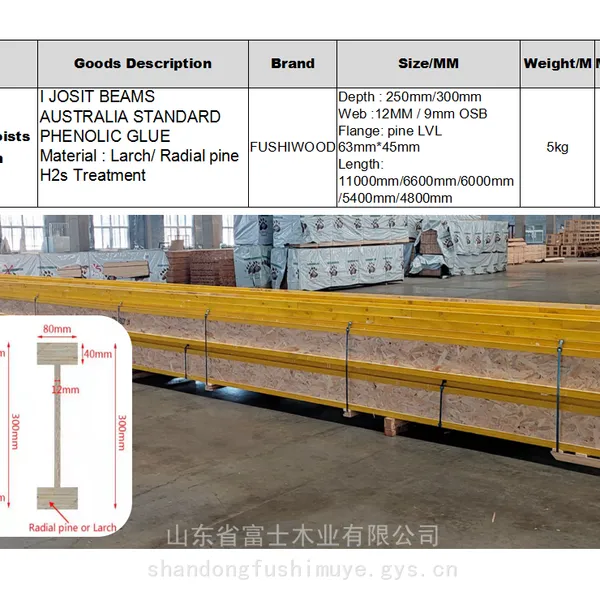 木托梁 I JOIST BEAM,欧松板OSB木梁,I300 H300350 240等型号木梁