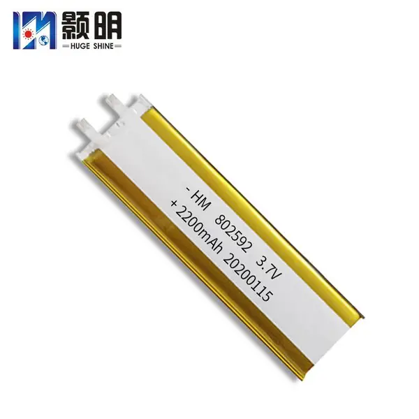 802592软包锂电池 3.7V2200mah LED灯条 台灯 衣柜灯 橱柜灯 医疗器械电池