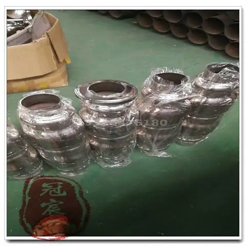 青岛市市北区酒吧家具用不锈钢玫瑰金葫芦柱 吧台 茶几套管立柱