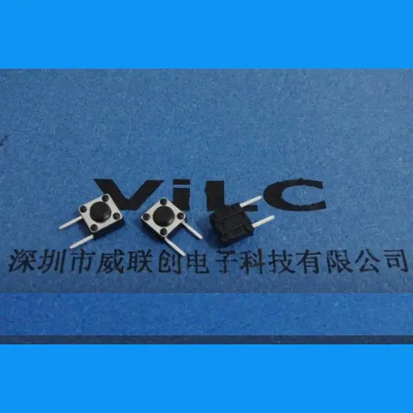 6X6X4.3H 边2脚轻触开关 TS-033C 侧二脚DIP 按键开关