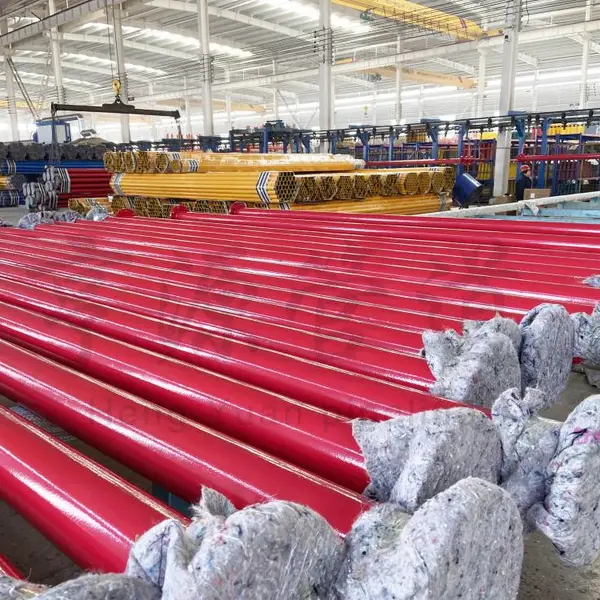 108x6法兰连接矿用涂塑钢管.密度高、重量轻、安装方便.