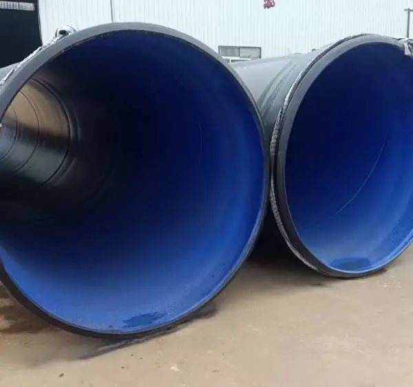 涵泰DN100-1000承插式地埋市政给排水涂塑钢管,一插即可安装便捷