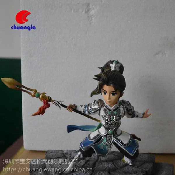 树脂赵云手办公仔 古代将军赵子龙 三国英雄游戏礼品