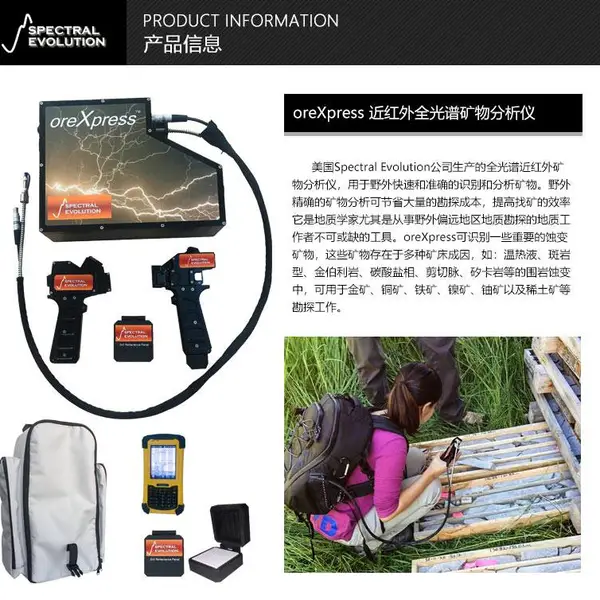 北京琰森科技-美国SEI近红外矿物分析仪总代理 野外蚀变矿物分析