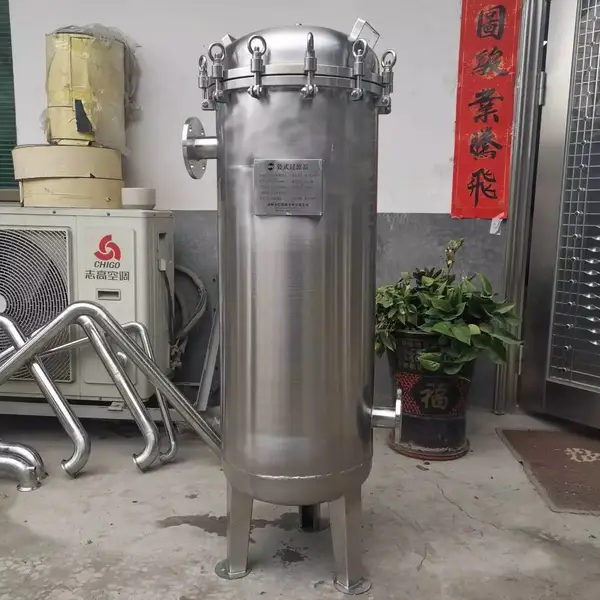 4号袋式过滤器 家用工业用水过滤油污水前置过滤机 不锈钢材质