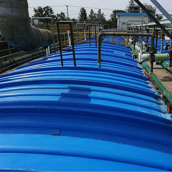 浙江厂家加工定制污水池盖板 集气罩 玻璃钢拱形盖板
