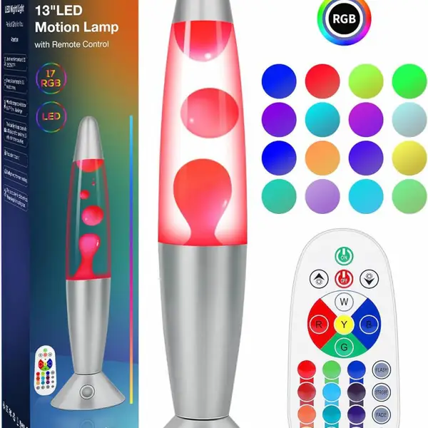 LED变色熔岩灯LED lava lamp跨境礼品灯圣诞灯饰蜡灯Motion lamp
