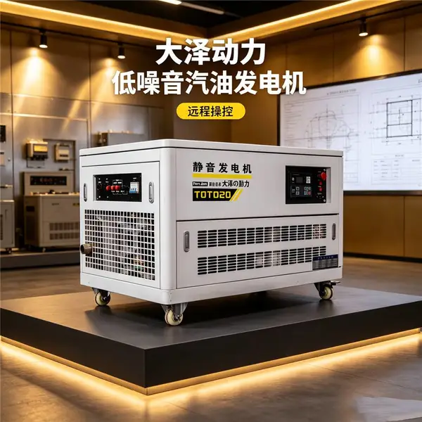 20kw汽油发电机无人值守RS485控制供电基站