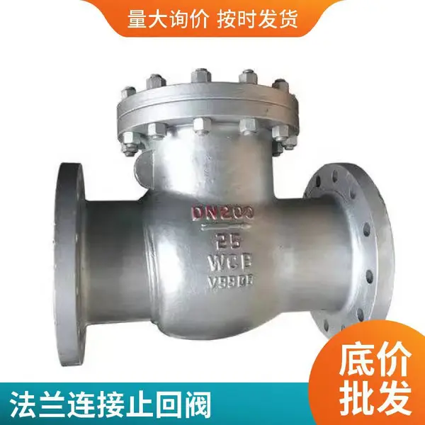 H44W-25RL DN100 不锈钢耐腐蚀旋启式法兰止回阀 详细规格尺寸图
