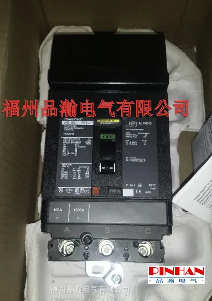 美商实快电力配电器件JGL36150 固定空气式断路器