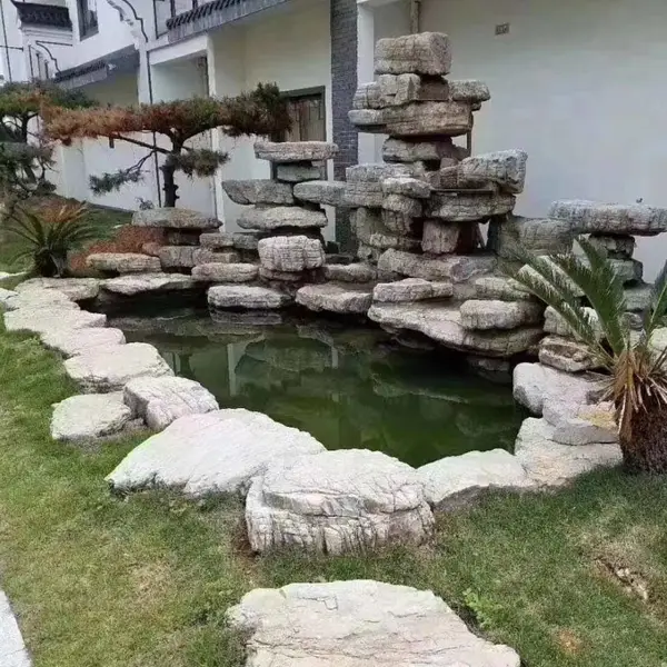 龟纹石厂家 园林景观假山石 大型园林景观石 承接园林假山设计制作