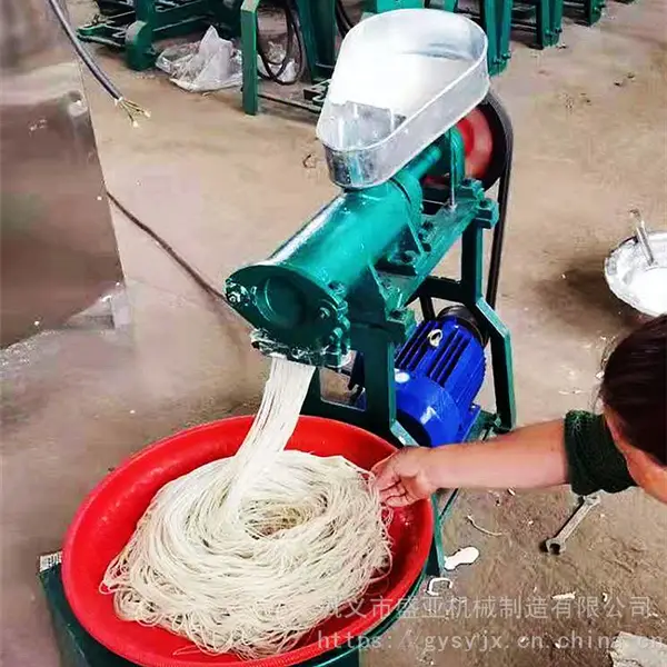 盛亚机械 家用做米粉机器 多功能湿浆自熟米粉机设备厂家