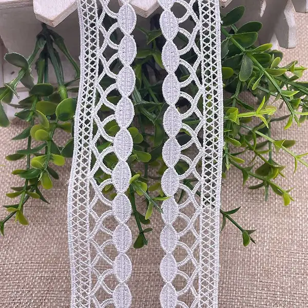 现货水溶涤光丝花边DIY手工童装婚纱装饰辅料