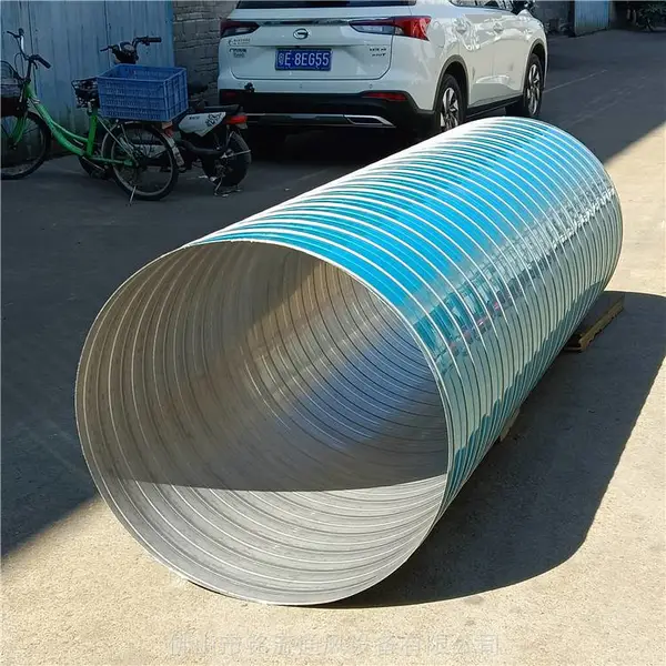 铭流通风设备有限公司 螺旋风管加工中心生产厂家出售DN80—1600mm镀锌螺纹风管
