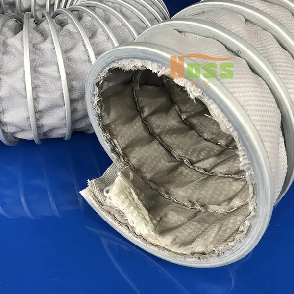 熔铝设备耐高温软管(三层)高温风管炽热燃烧高温气体抽吸排放