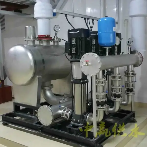 湖邵阳永州矢量无负压给水设备系统11KW采用全中文工控易懂
