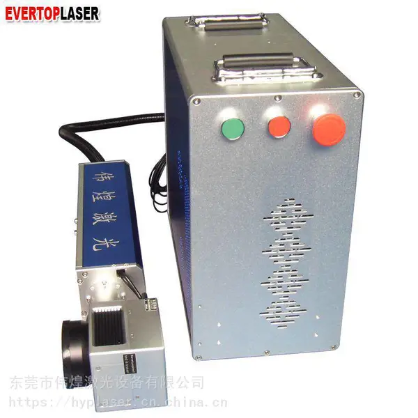 流水线生产日期激光打码机二维码光纤激光喷码机