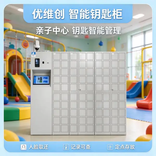 优维创人脸识别早教托管中心智能钥匙柜活动室储物间钥匙管理rfid自动记录