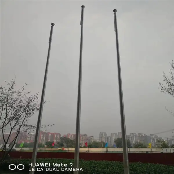 加工手动旗杆底座基础做法 304不锈钢电动旗杆 可上门安装