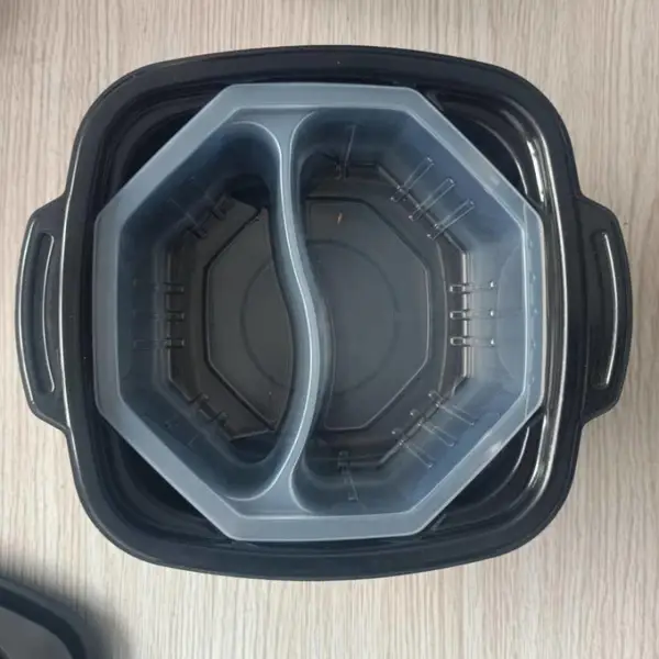 鑫邦包装生产塑料小火锅自加热饭盒 塑料自煮火锅盒 自热火锅塑料盒