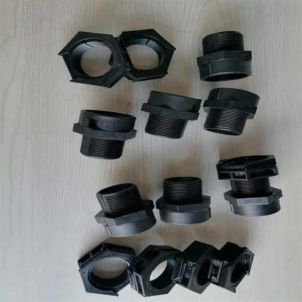 机器人配件NY-KPA25开口双拼波纹管接头 双层开口M螺纹接头
