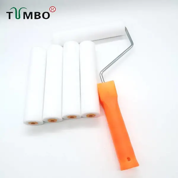 工厂直销TUMBO6寸油性平头海绵滚筒刷50高密度丙烯颜料画笔可替换滚芯