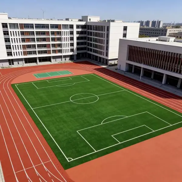 奥人体育北京学校操场体育场透气型塑胶跑道运动场混合型跑道