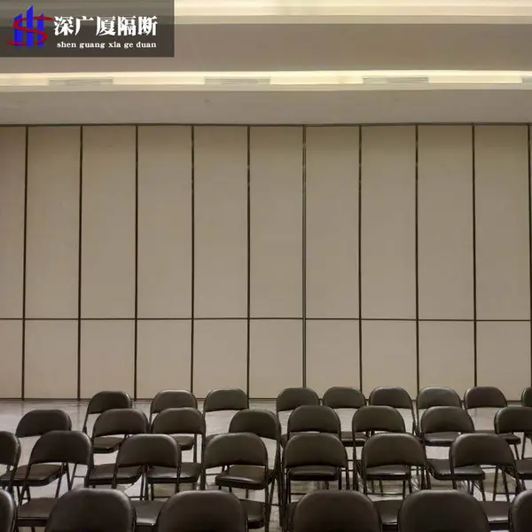 深广厦酒店活动隔断墙饭店吊趟门厂家直供