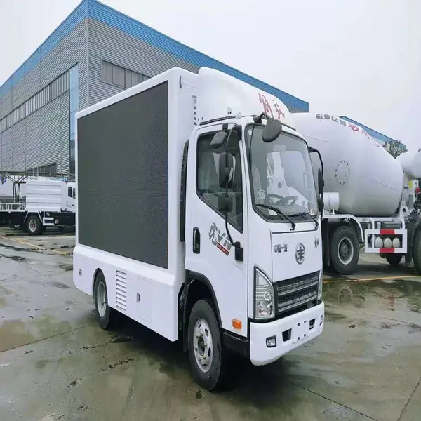 蓝牌LED屏幕车 国六排放小型宣传广告车 厂家直销