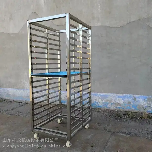 山东蒸房小车 晒凉架小车 小吃车 食堂餐车 不锈钢小车 祥永