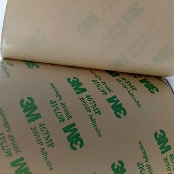 Non substrate double-sided adhesive for electronic, automotive use
