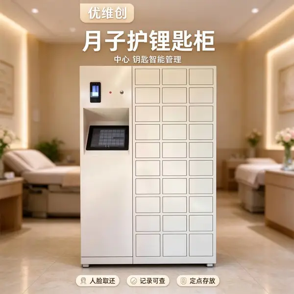 优维创人脸识别商务公寓智能钥匙柜客房后勤间钥匙管理rfid自动记录