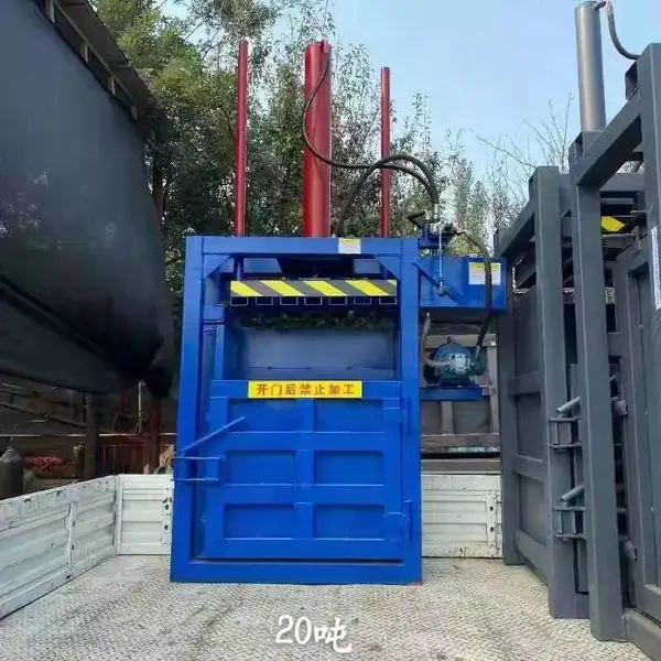骏晟机械 液压无纺布打捆机 立式帆布打包机 牛仔布压缩打包机