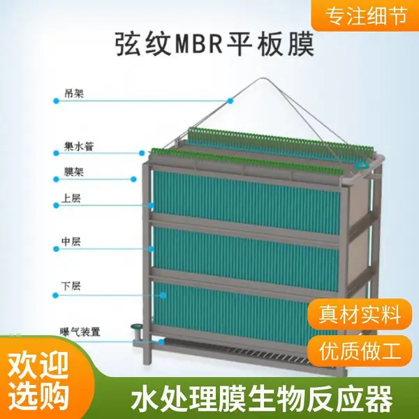 市政工业污水提标,海森MBR平板膜德国工艺寿命更长