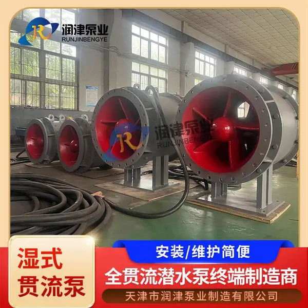 导轨耦合安装潜水全贯流泵生产制造商 品质保障