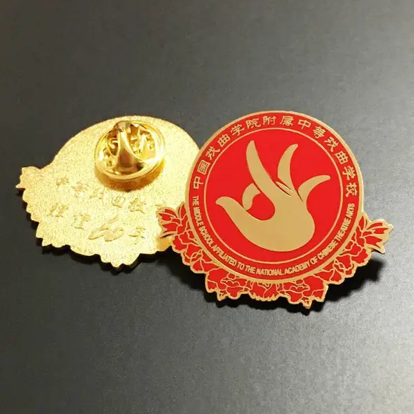 金属徽章定制 学校本地胸牌 制作胸章厂