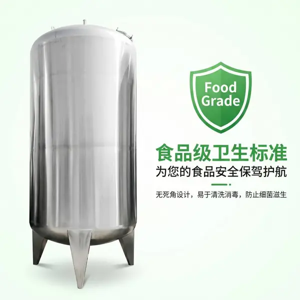 陕西横山区不锈钢单层储罐 简易工业液体储存立式常压存储罐体