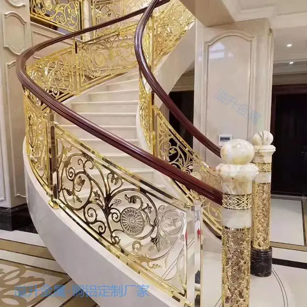 天津雕花铜楼梯护栏订做