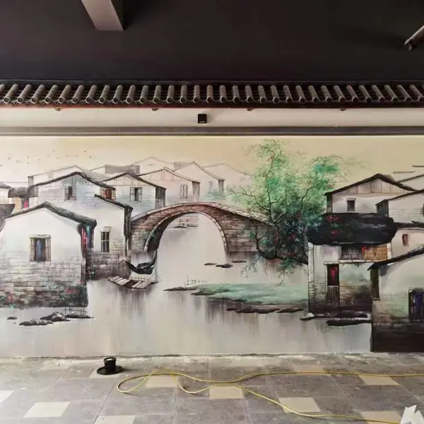 墙面绘画墙绘手绘墙面绘画墙体绘画艺术