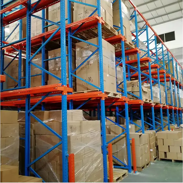 自动化立体仓库AGV贯通穿梭式高位堆垛机货架 智能仓储货架厂家