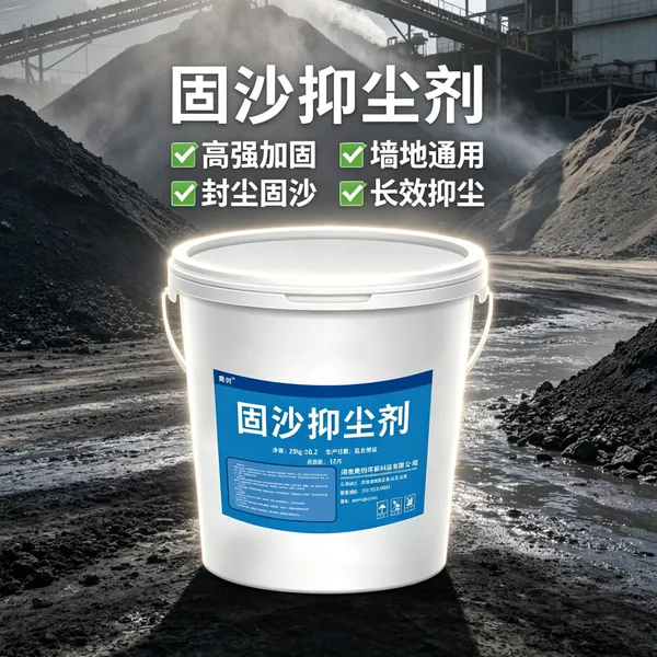 鹤壁奥钧固沙硬化抑尘剂 墙固地固渗透界面剂 固沙宝起砂处理棉田沙土长效防尘剂