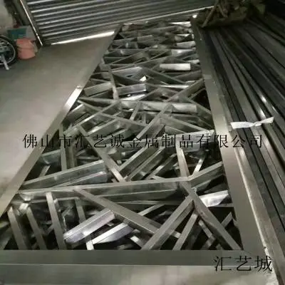 杭州工程高楼装饰 拉丝不锈钢屏风 隔断装饰 玫瑰金不锈钢屏风加工