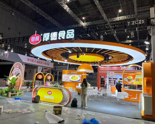 北京食品展展厅设计装修 免费设计 羿鸣展览工程供应
