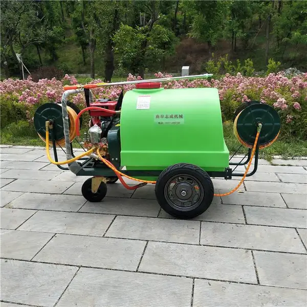 浩阳300L机动喷雾机 双喷枪推车式打药机 小型汽油高压清洗机