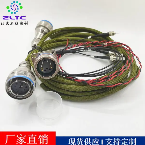 TELINK 供应 2光4电 光电混装航插光纤连接器 801标准 航插