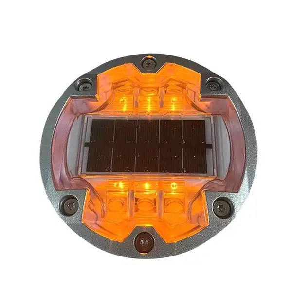 嵌入式太阳能道钉灯同步发光红绿灯指示地埋灯智慧斑马线