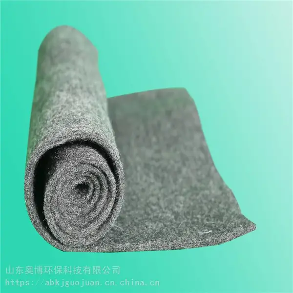 厂家专业订做丙纶涤纶化纤混纺针刺羊毛毡 白色黑色化纤毛毡布1mm