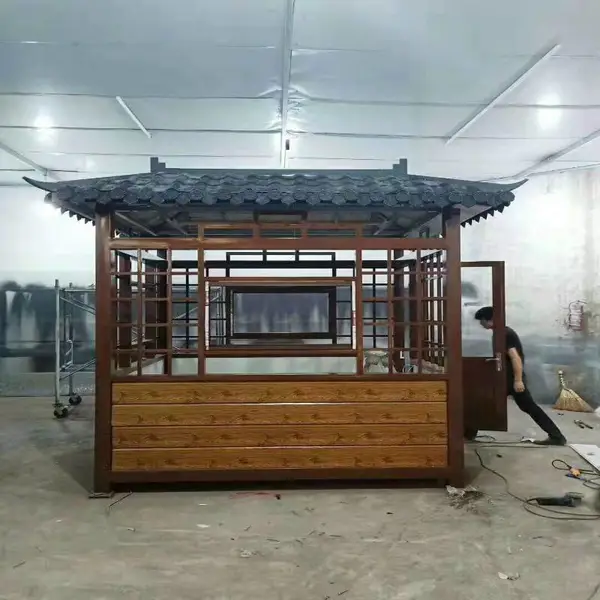金属雕花板值班岗亭 市政环卫传达室 造型美观节能环保